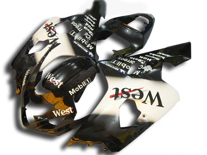 Комплект обтекателей для мотоцикла GSXR 600 750 K4 04 05 GSXR600 GSXR750 2004 2005 ABS WEST белый черный
