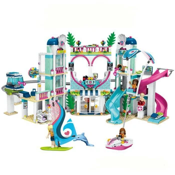 

Hot 01068 Friends Heartlake City Resort 41347 Top Hotel Building Blocks Kit For Kids Fun Toys For Girls Christmas