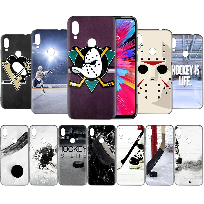 

Hockey Is Life Pattern Silicone Case Coque for Redmi 5 6 6A S2 7 7A GO Y3 K20 Plus Pro Note 4 4X 5 6 7 7S Ultra-thin Back Shell