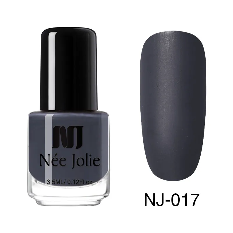 3.5ml Matte 17 Лак для ногтей NEE JOLIE, кофейный, серый, красный, серия Nail Varnich, чистый цвет, лак для ногтей, лак, украшение, 3,5 мл - Цвет: 3.5ml Matte 17