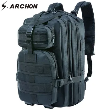 

S.ARCHON Tactical Backpack Men Pack Gyms Molle Military Bags Backpacks Bodybuilding Waterproof Outdoor Casual Fashion Rucksack