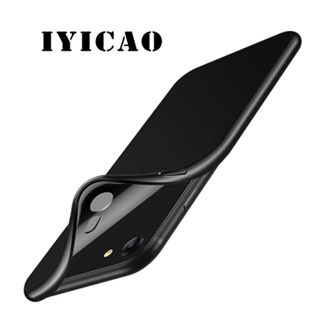 Мягкий силиконовый чехол для iPhone 11 Pro Max XS XR X SE 5 5s 7 8 6 6s Plus черный телефона Лило