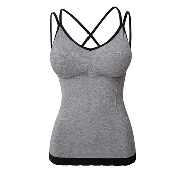 

Fashion Sexy Lingerie Intimates With Removable Padded Camisole Femme Women Tank Top Seamless Underwear Female Tops