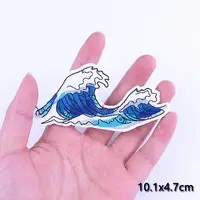 Buy Adventure Travel Patches For Clothing Mountain Camping Badge Space Stripe Iron On Patches On Clothes UFO Embroidery Patch Online - Image 3