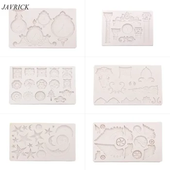 

Gear Moon Star Clock Wing Silicone Mold Fondant Chocolate Resin Mold Art Crafts