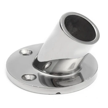 

New Arrival-Stainless Steel Yacht Boat Hand Rail Fittings 60 Degree 22mm Round Base-Marine