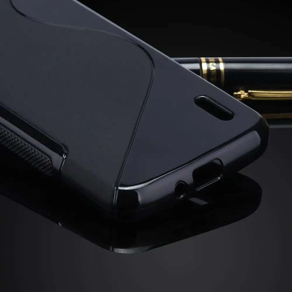 Тонкий мягкий чехол из ТПУ с защитой от скольжения S LINE для LG Google Nexus 4 E960 Мягкий