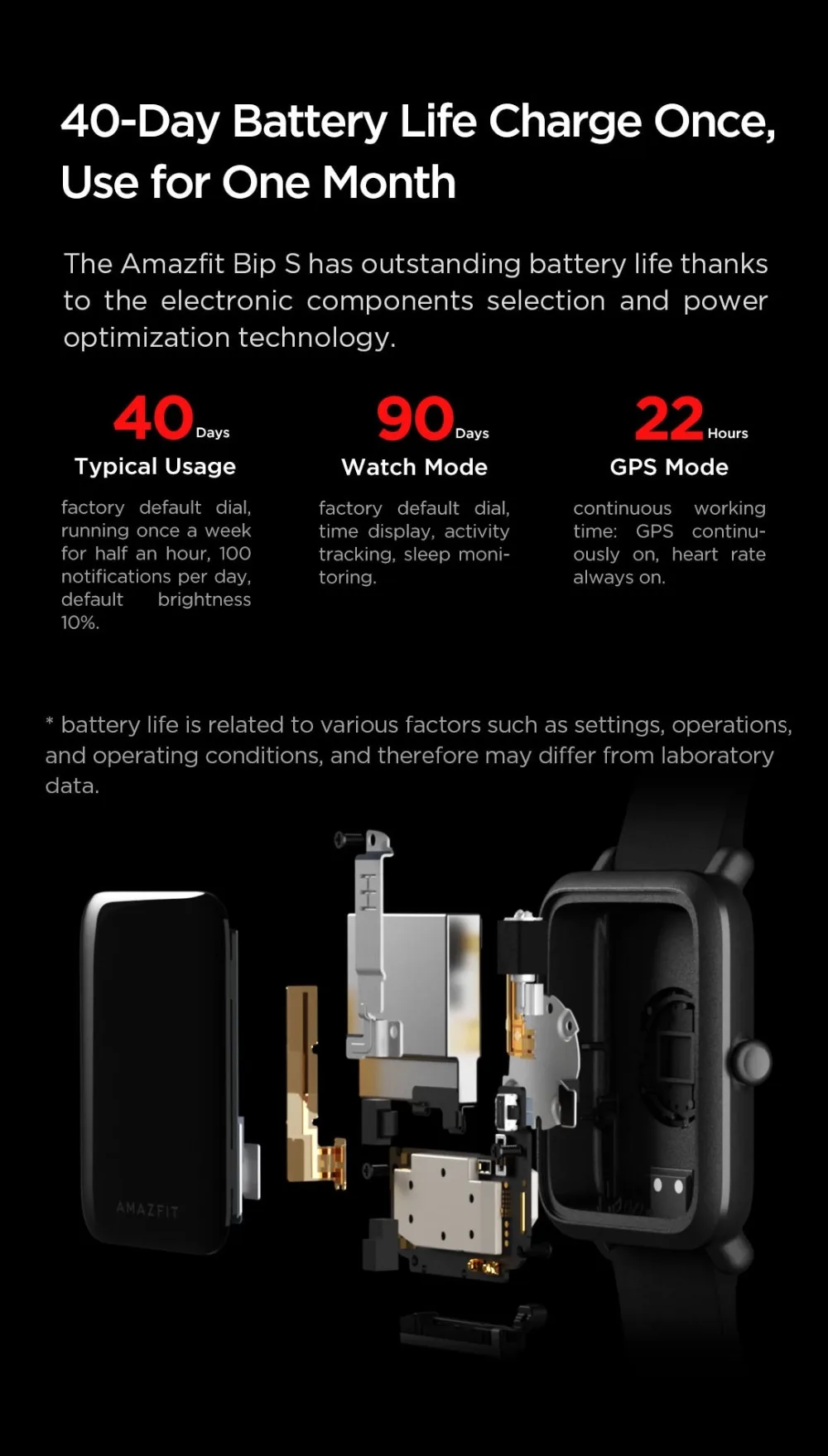 2020 New Global Amazfit Bip S Smartwatch 5ATM waterproof built in GPS GLONASS Bluetooth Smart Watch for Android iOS Phone4