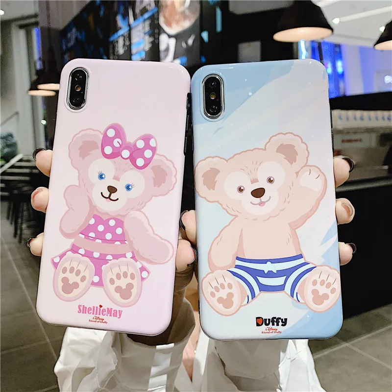 Cute Cartoon Duffy Bear StellaLou phone cover for iphone 11 Pro 7 8 6 6s plus X XS Max Xr Glossy ShellieMay Gelatoni Case