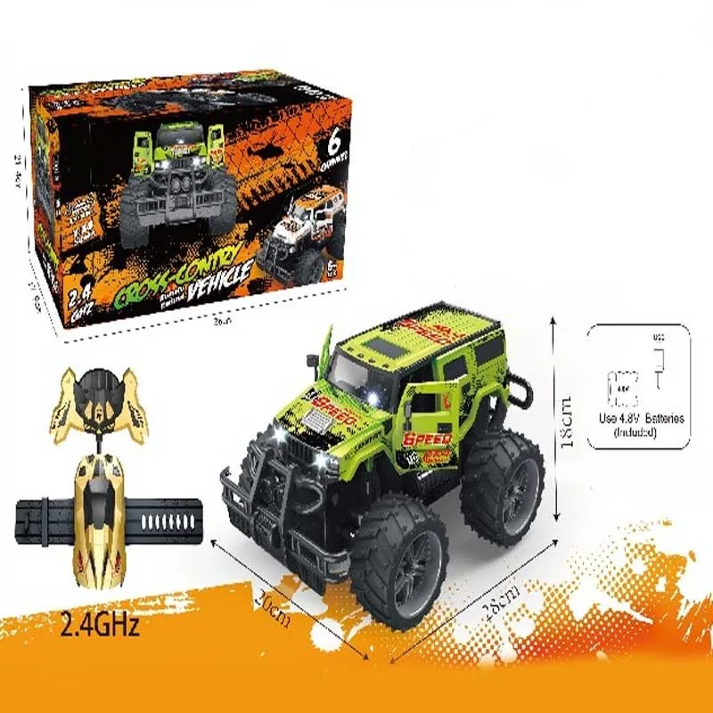 

Children Large Size Seven-step Electric Remote Control Toy Car 1: 14 Watch Remote Control Graffiti Off-road Toy Open Door Car