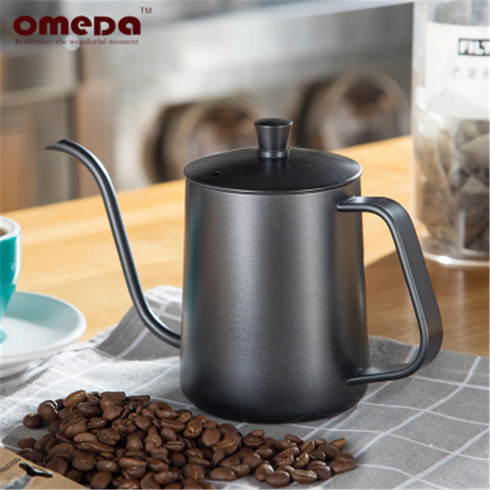 

Coffee Tea Pot 350/600ML Drip Kettle Stainless Steel Gooseneck Hand Punch Pot Swan Neck Thin Mouth Coffee Pot With Lid