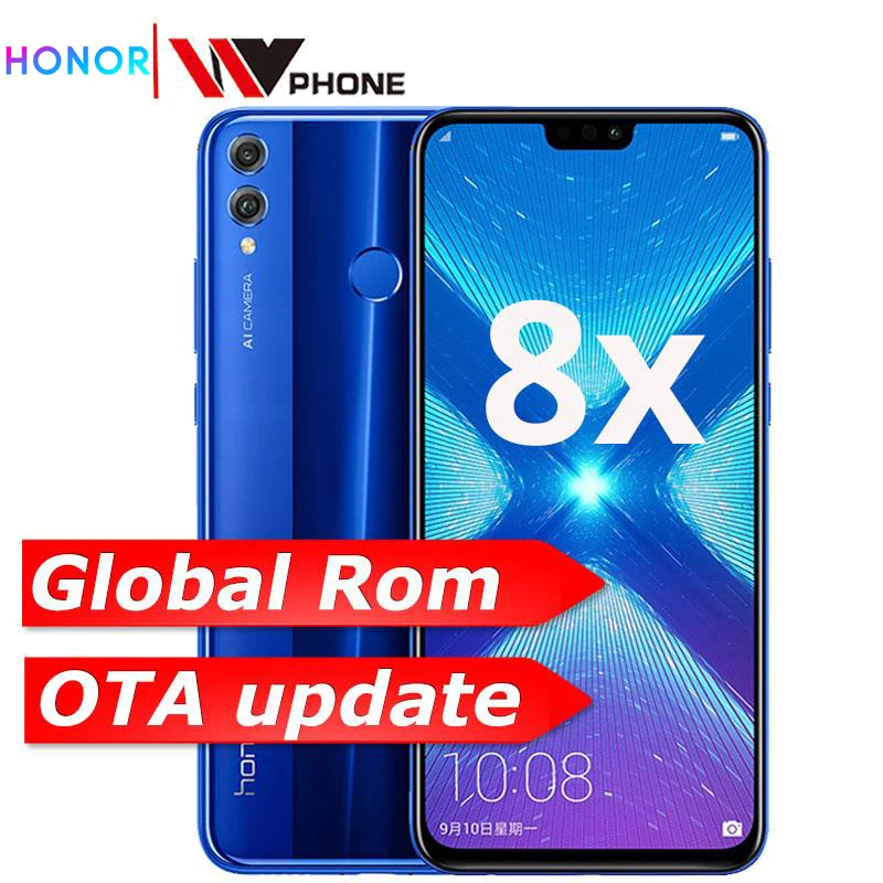 Глобальная память Honor 8X OTA обновление smartmobile Kirin 710 Восьмиядерный Android 8 1 отпечаток