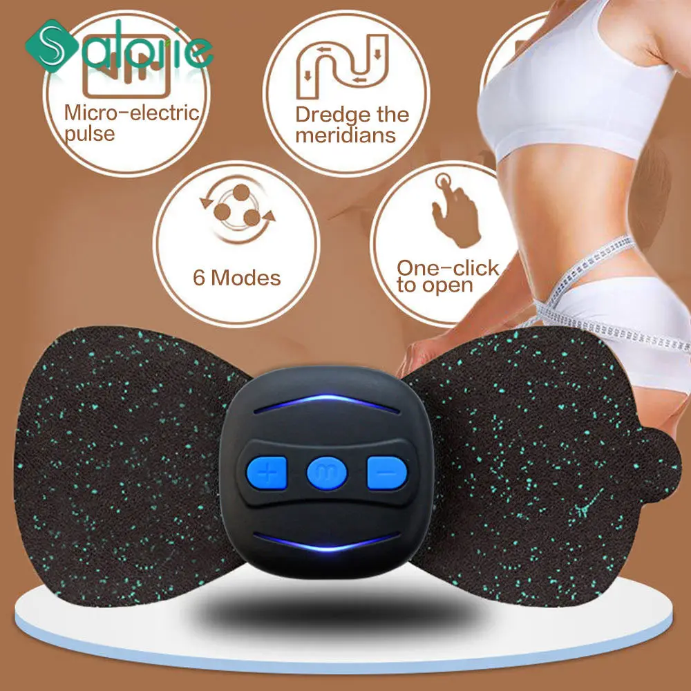 Wireless USB Electric Frequency Pulse Massager Pads for Shoulder Neck