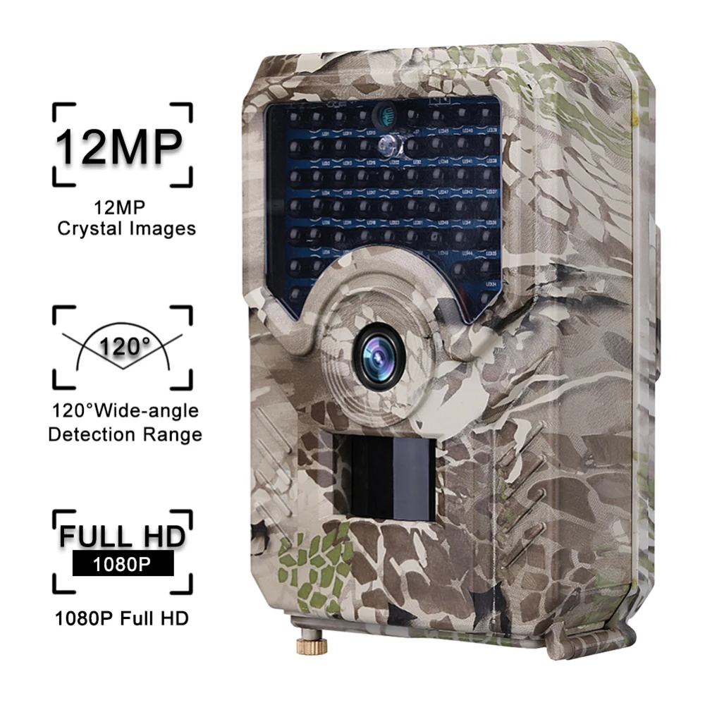 12MP охотничья Следовая камера 1080P HD Видео Скаутинг инфракрасная камера ночного видения Профессиональный инструмент для камеры наблюдения хит O22