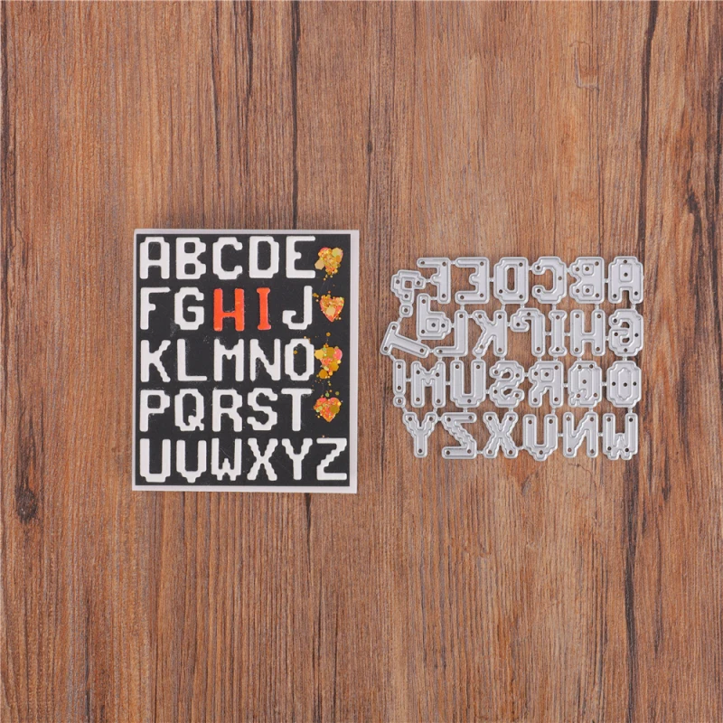 

alphabet metal dies for scrapbooking number knives mold craft stencil templates photo album blade punch stencils dies
