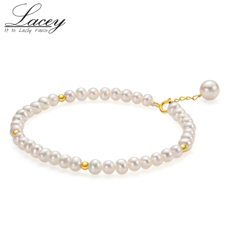 Bracelet 4 Pearls Gold