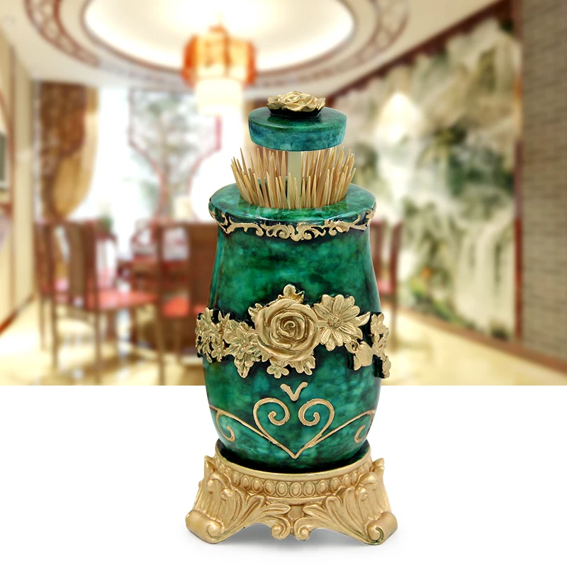 Pearl yellow emerald Автоматическая коробка для зубочисток тип пресса домашний обеденный Настольный ручной держатель для зубочисток коробка для хранения зубочисток Диспенсер Для Зубочисток - Цвет: Pearl yellow emerald