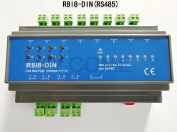 

8 Channels Intelligent Relay Switch RS485 for Lighting Curtains 86 APP Scene Control for Android iOS Control4 Crestron