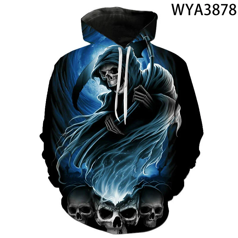 

3D Printed New Skeleton Hoodies Men Women Children Streetwear Sweatshirts Boy Girl Kids Pullovers Long Sleeve Casual Tops