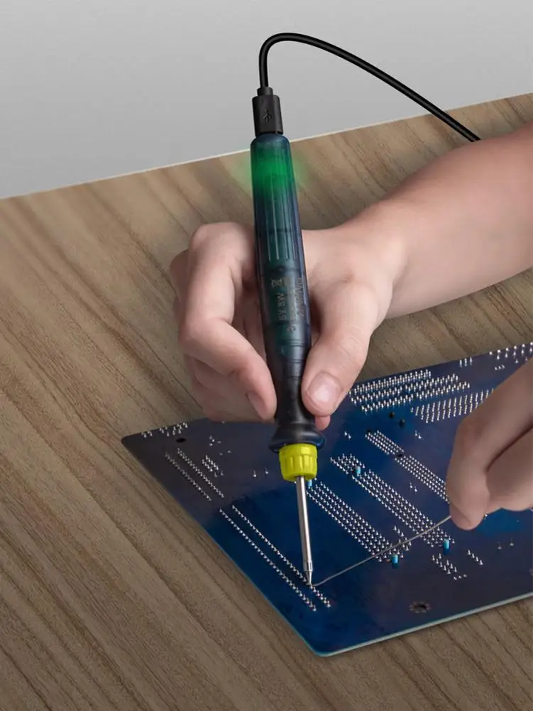  LT002 USB Adjustable Temperature Electric Soldering Iron 5V DC / 8W Welding Solder Rework Station H