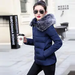 Новинка 2019, короткая зимняя женская куртка, плюс размер, 5XL, Толстая теплая верхняя одежда, парка для женщин, с хлопковой подкладкой