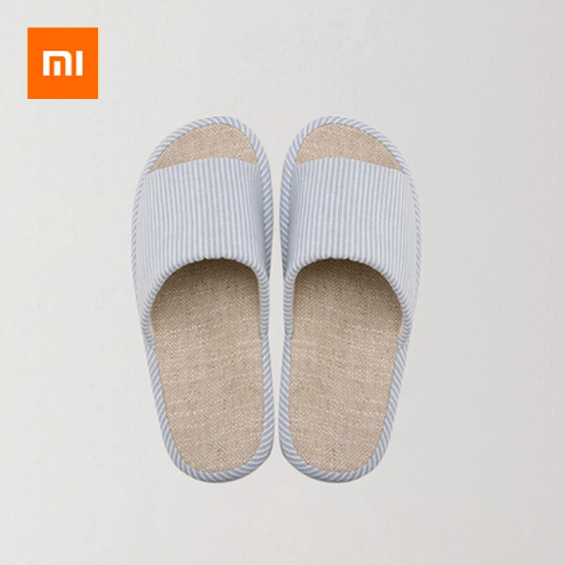 

Xiaomi Cotton And Linen Cloth Slippers Anti-slip EVA Sole Soft Ergonomic Guest Slipper Slip On Flip Flop For Men Women Couples