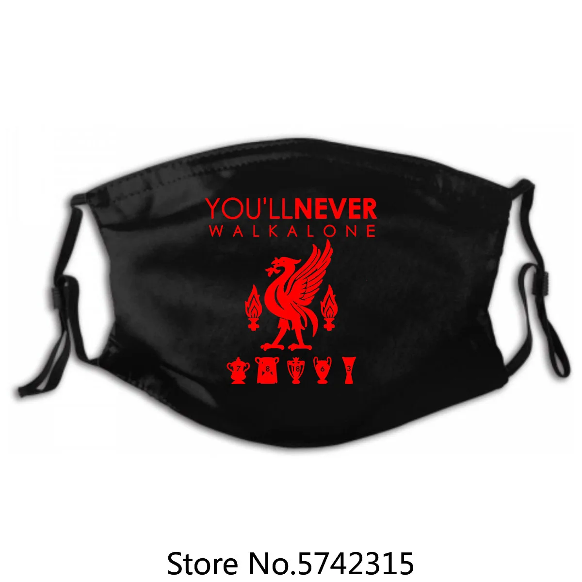 

Him Washable Reusable Mask with PM2.5 Filters 5 Layers Liverpool Mask - Sport, Football, England, Ship, Gift, Xmas,