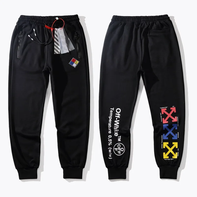 

Autumn Popular Brand Ow Men Thin Casual Pants Teenager Looped Pile Skinny Trousers