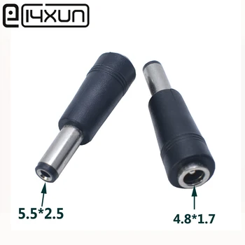 

1pcs 4.8x1.7mm female jack to 5.5x2.5mm male plug DC Power Connector Adapter Laptop 4.8*1.7 to 5.5*2.5