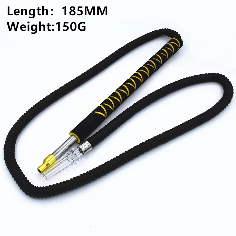 Hookah Accessories Length:185 CM Food Grade Silicone Shisha Hookah Hose Chicha Narguile Sheesha Accessories Hookah Pipes Water Smoking