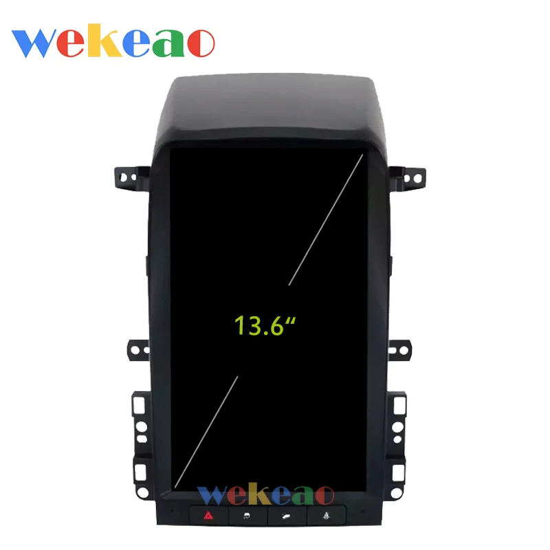 Wekeao вертикальный экран Tesla style 13,6 ''1Din Android автомобильный Dvd мультимедийный плеер gps навигация Автомагнитола для Chevrolet Captiva