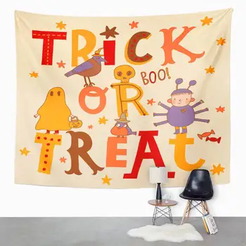 

Boy Tapestry Trick Treat Stylish Tapestry For Bedroom Room Decor Wall Hanging Wall Art Tapestry Picnic Mat Beach Towel Bed Cover