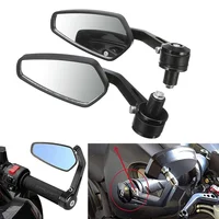 Espejos retrovisores reflectantes para manillar de motocicleta, accesorios de espejo retrovisor de 7/8 