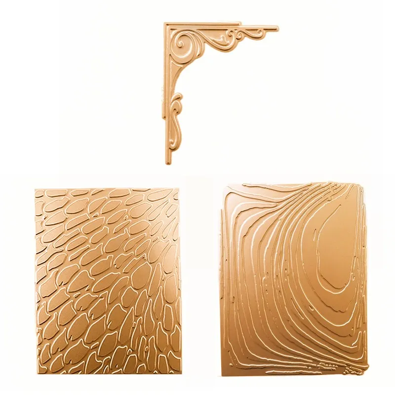 

Peacock Style Annual Ring Rectangle Frame Hot Foil Plates For Scrapbooking DIY Card Photo Making Letterpress Decor New 2019