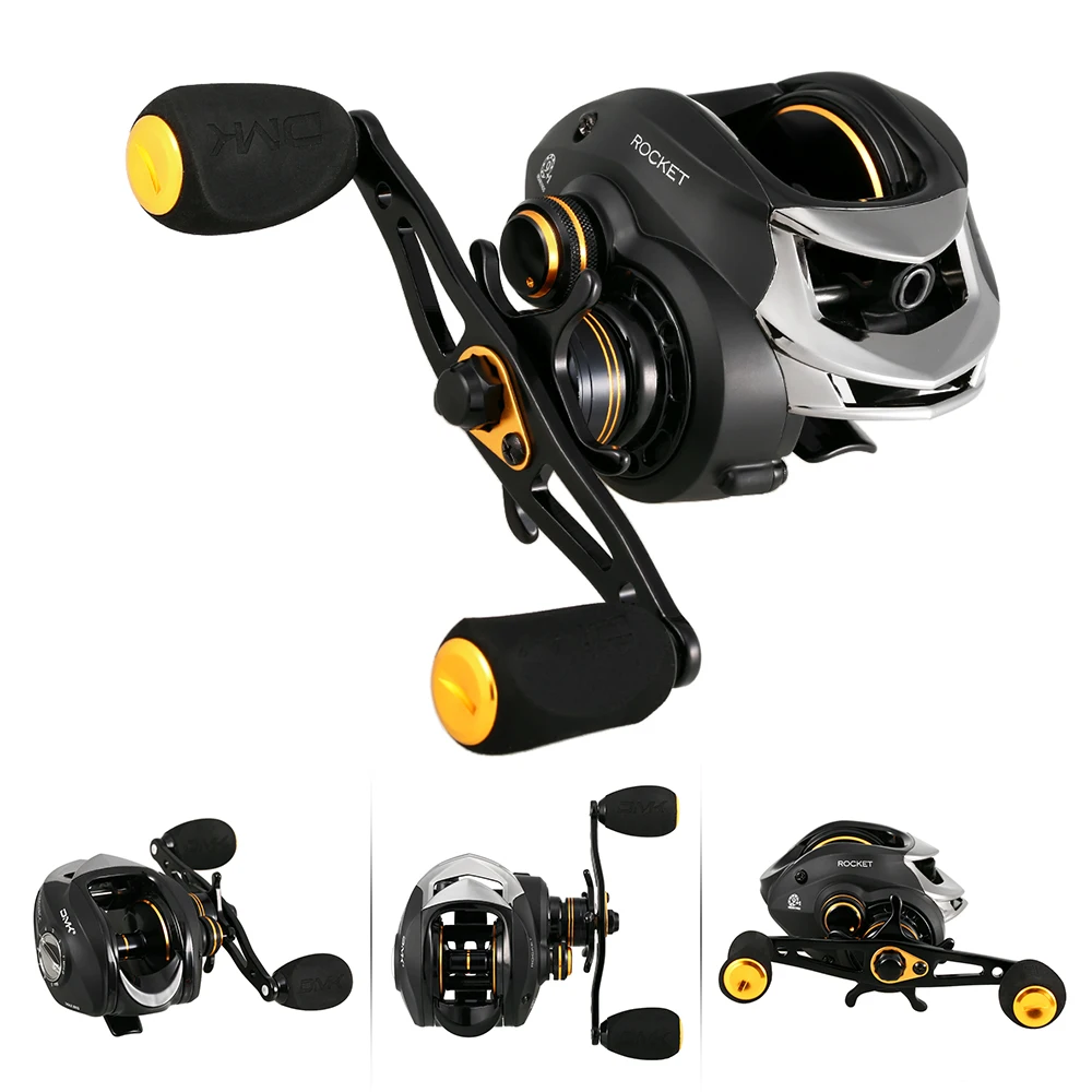 Black Spinning Fishing Reel 9+1 BB 6.3:1 High Speed Baitcasting Reel 8KG Max Drag Carp Fishing Reel Wheels Tackle With Storage Sack - Цвет: Black