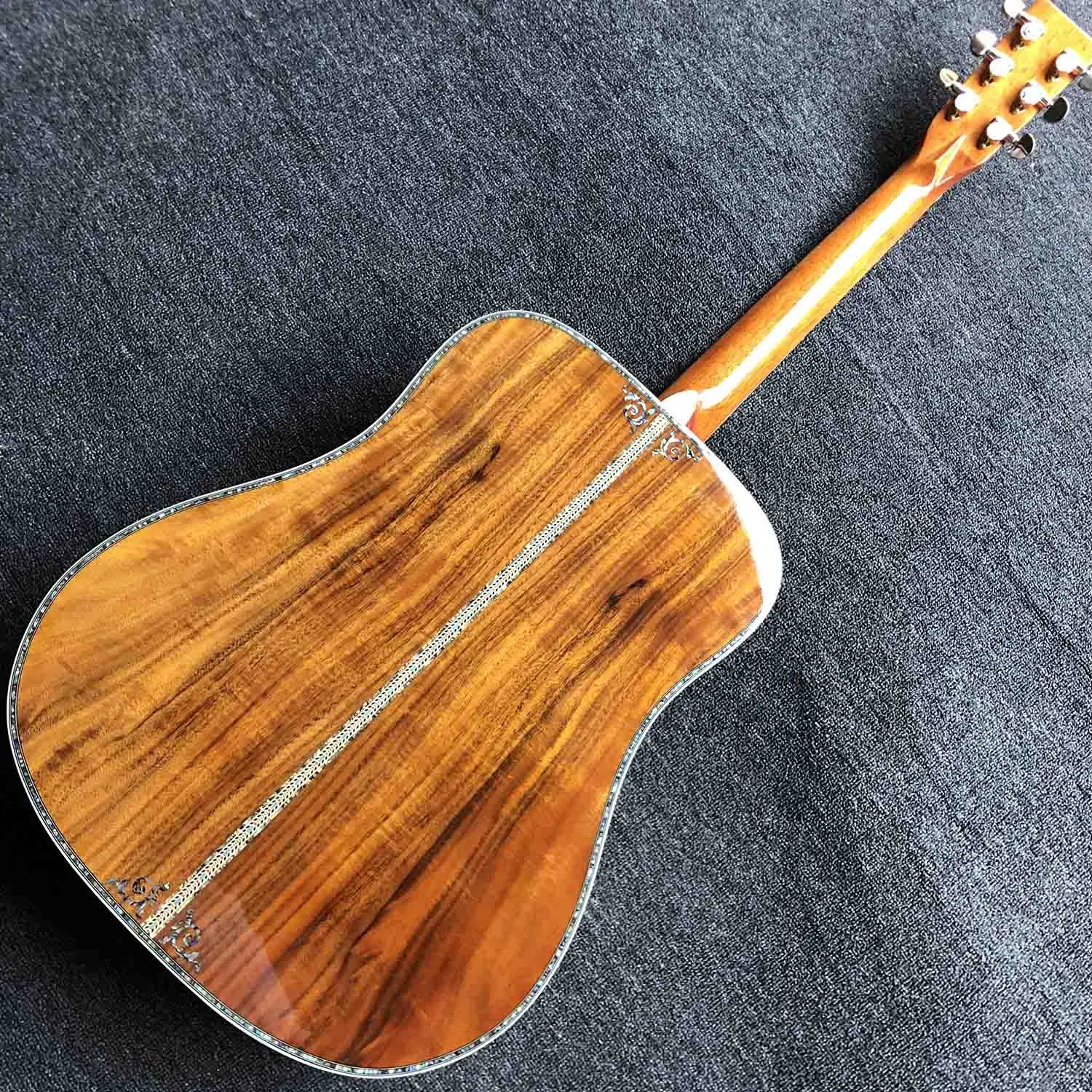 Custom 41 &quotKOA Real Abalone инкрустация акустической гитары Круглый корпус Классическая