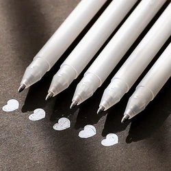 Stylo marqueur artistique classique, Gel à encre, blanc brillant, marqueurs de couleur 