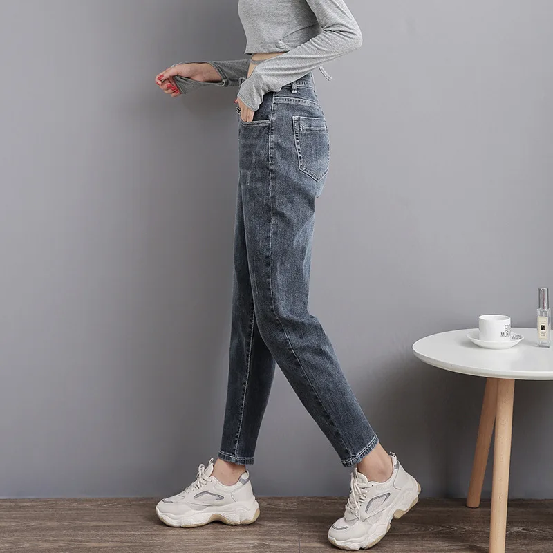 Jeans woman Harlan High Waist Ankle-Length Pants Street style  Jeans women 2020