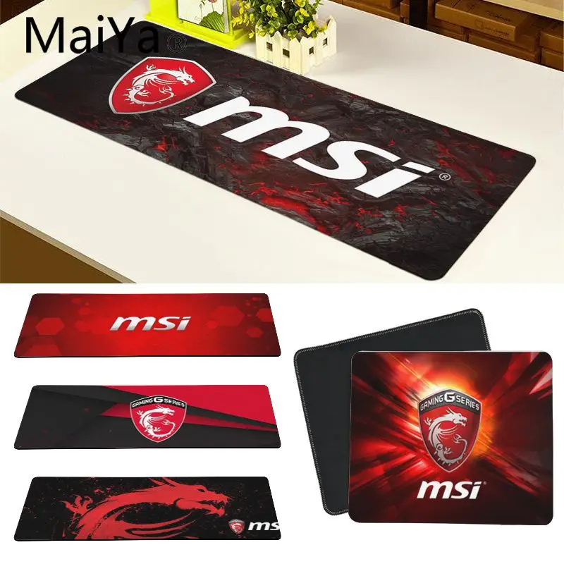 Высококачественный игровой Настольный коврик для мыши Maiya MSI Dragon бесплатная