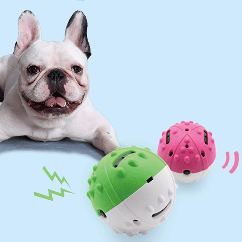 Электрический игрушечный мяч для питомца, неравномерный Вибрационный мяч для питомца, антиразрывные интерактивные молярные игрушки для