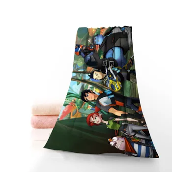 

New Anime Slugterra Ghouls Bath Towel Washcloth Home Textile Travel Hand Face Towel Microfiber Fabric Bathroom Towels For Adults