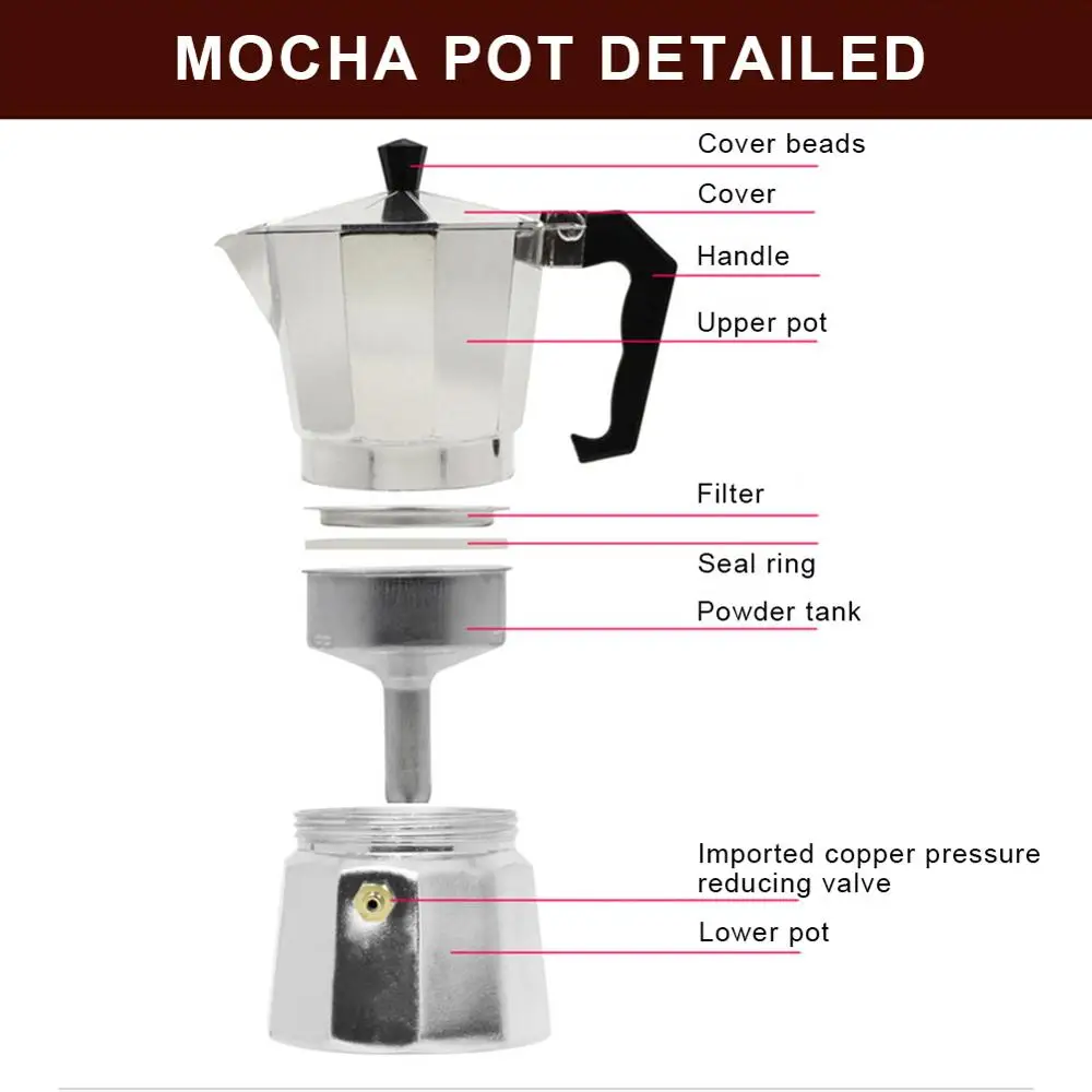 Jual Coffee Maker Aluminum Mocha 