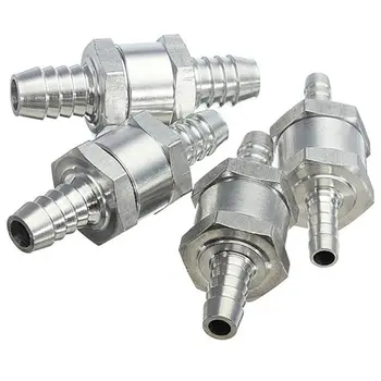 

4pcs 6/8/10/12mm 4 Size Valves Aluminium Alloy Fuel Non Return Check Valve One Way Fit Carburettor new