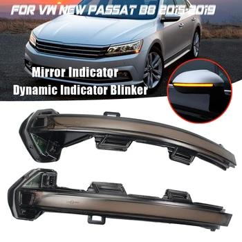

Blinker Startup Breath Light Rearview Mirror LED Turn Signal Light For Volkswagen VW Passat B8 Variant Arteon 2016 2017