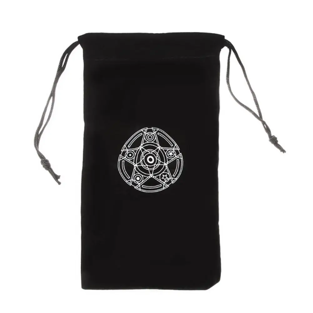 Tarot Cards Storage Bag Board Deck Games Velvet Cloth Pocket 19X10CM For Playing Card Game Entertainment | Спорт и развлечения
