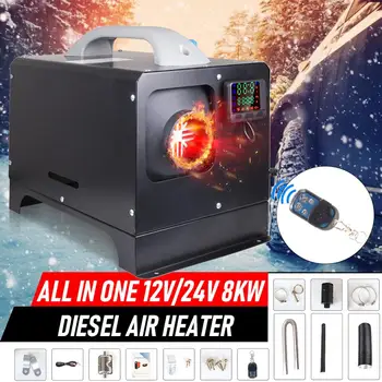 

Car Heater 8KW 12V/24V All in One Car Heating Tool Diesel Air Heater LCD Remote Control Monitor Parking Warmer For Car Truck Bus