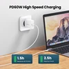 Ugreen PD 60 Вт USB C к USB Type-C кабель QC4.0 3,0, кабель для быстрой зарядки и передачи данных для Macbook, Samsung S9 Plus, USB C кабель для Huawei P30 ► Фото 2/6