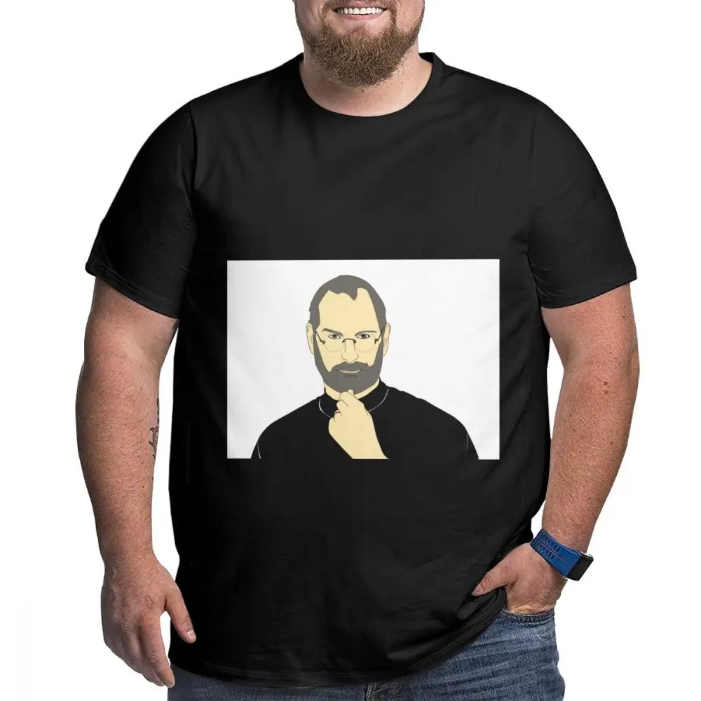Steve Jobs technology иллюстрация большой размер Мужская футболка