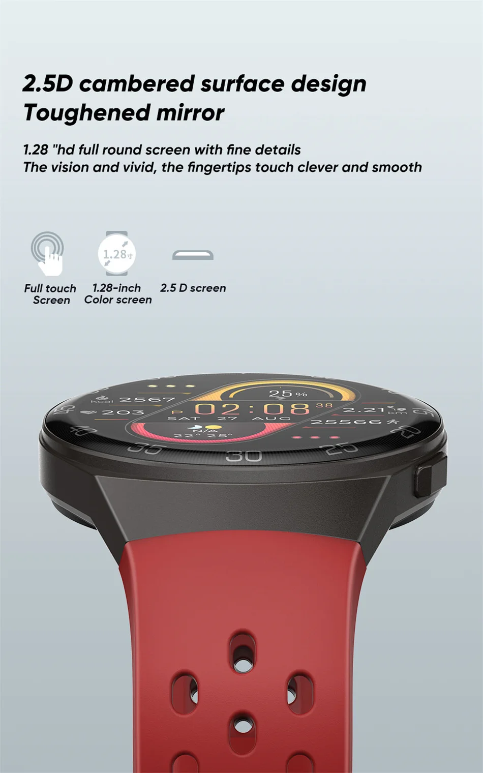 2021 New For HUAWEI Smart Watch Men Heart rate monitor Fitness Tracker Weather Display Full Color Touch Screen Smartwatch Women