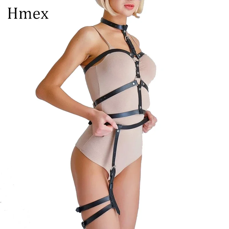 Готический Для женщин 2 шт./компл. БДСМ сексуальное длина от талии до бандаж для